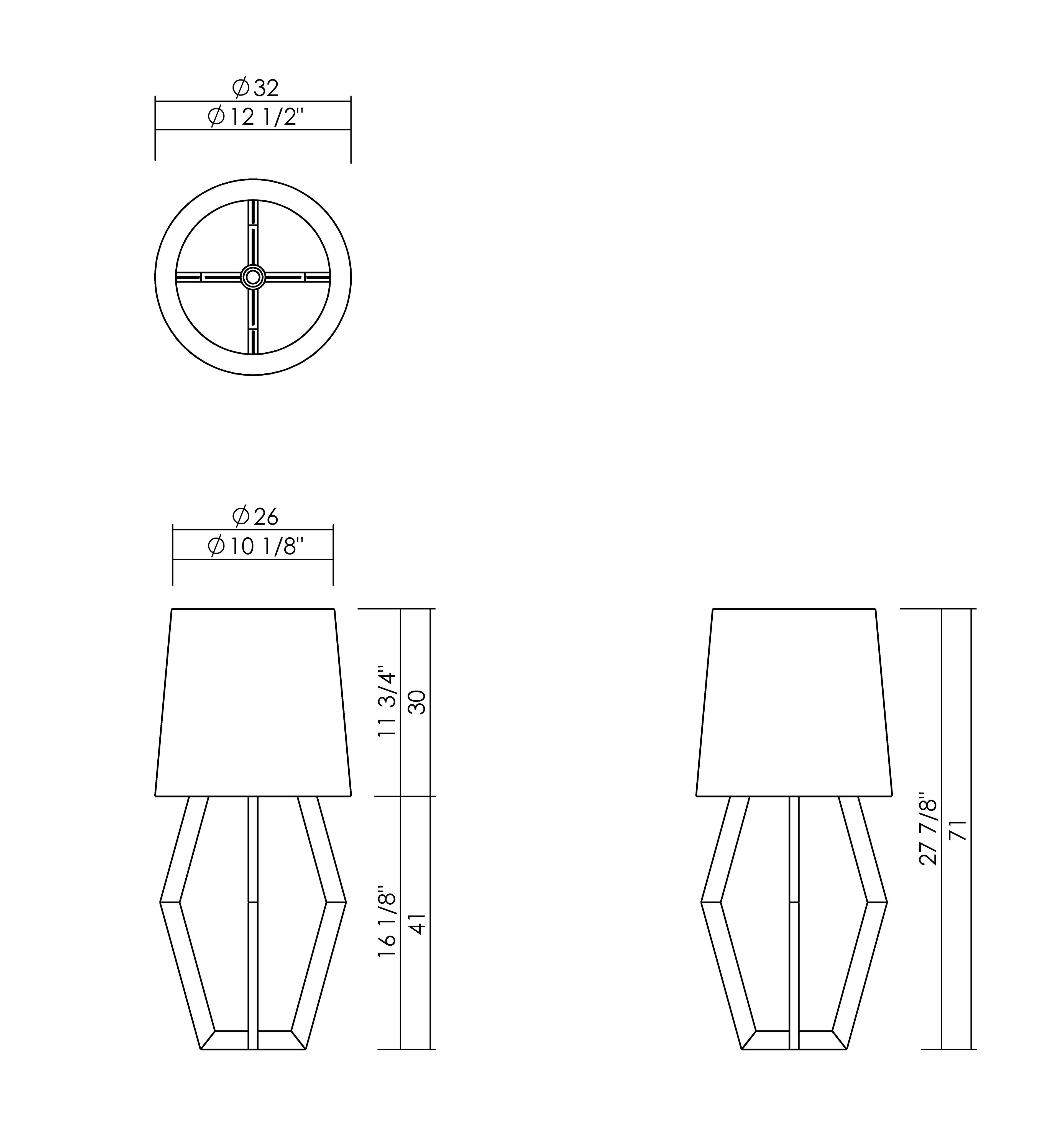 LÁMPARA CUPULA CÔNICA PALLONCINO