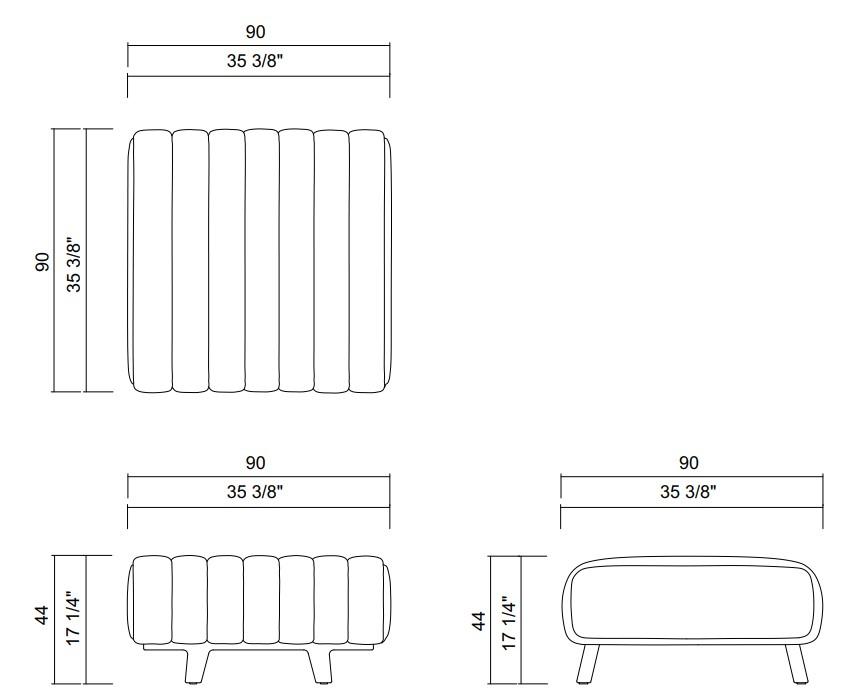 ASSENTO 90 CM ISETTA