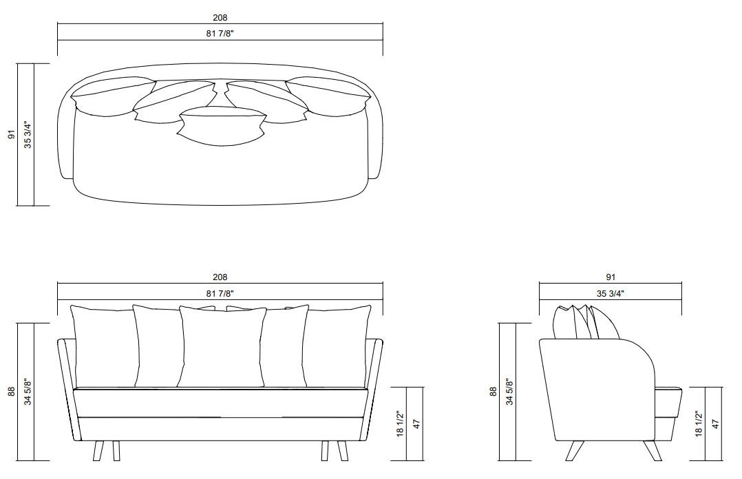 RONDA SOFA 81 7/8”