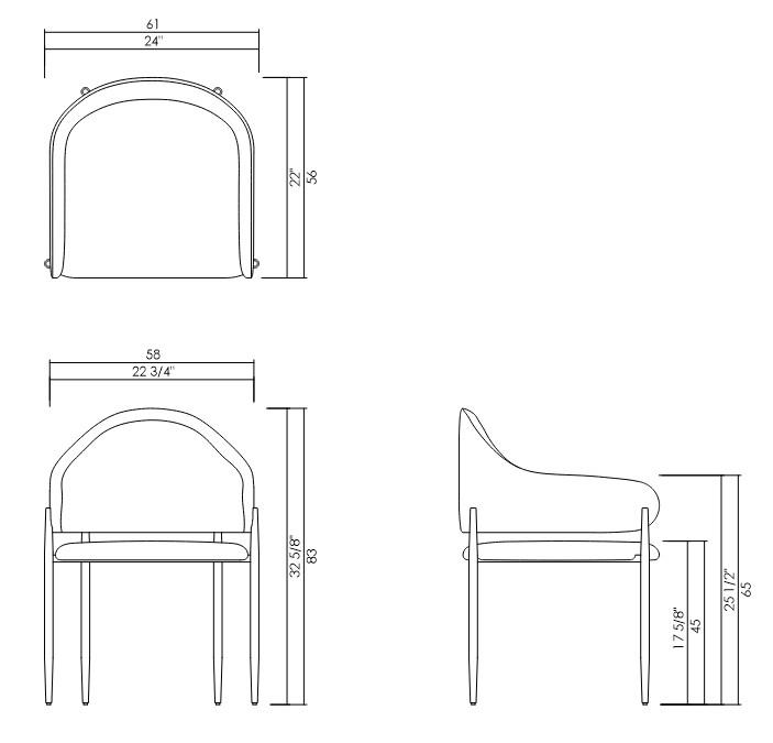 CHAIR WITHOUT ARMS