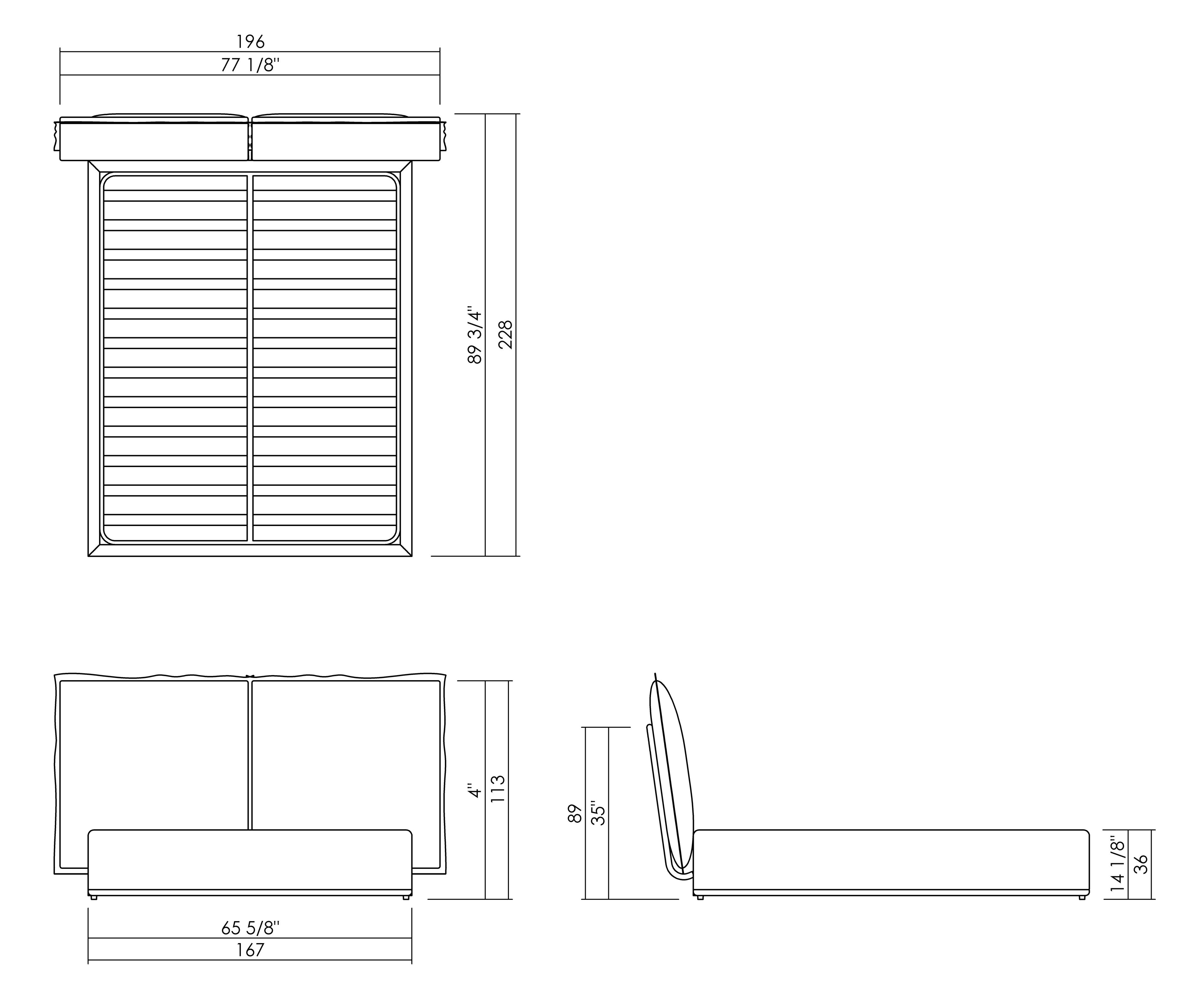 CAMA VITTORIA - COLCHÓN 158 X 198 CM