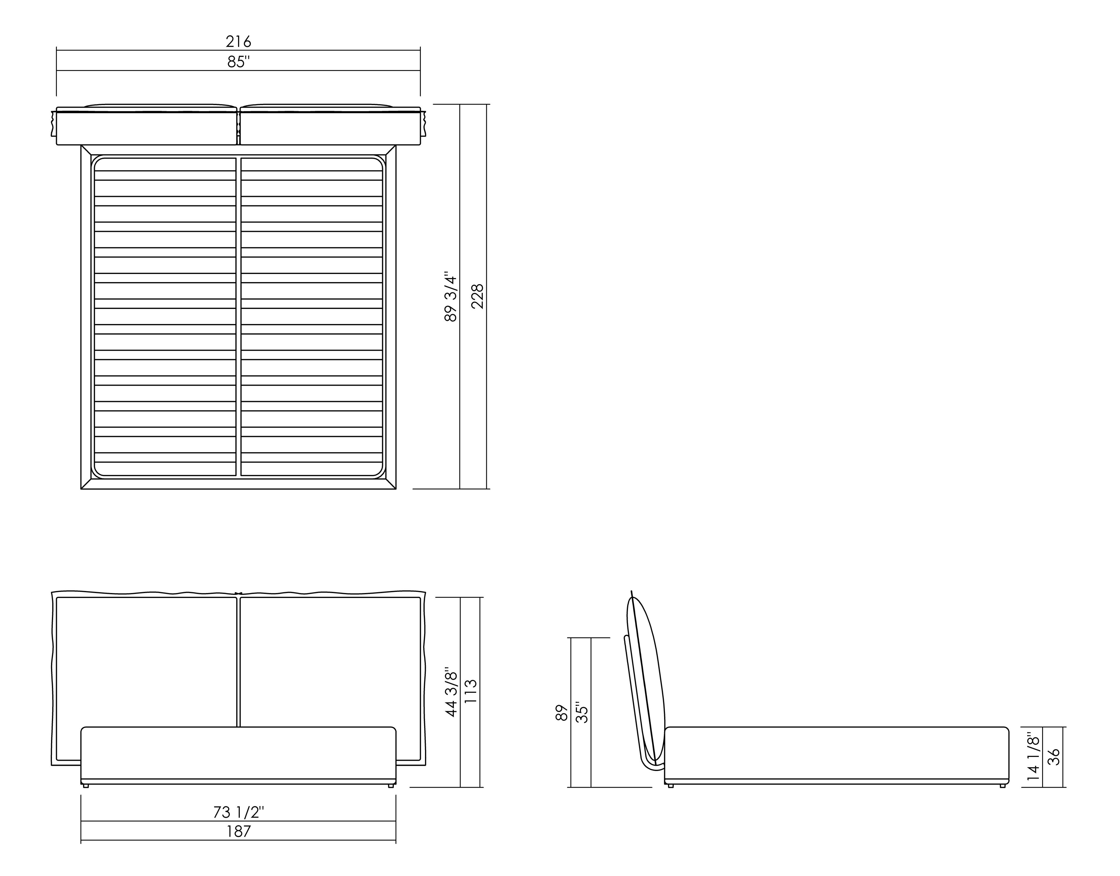 CAMA VITTORIA - COLCHÓN 178 X 198 CM