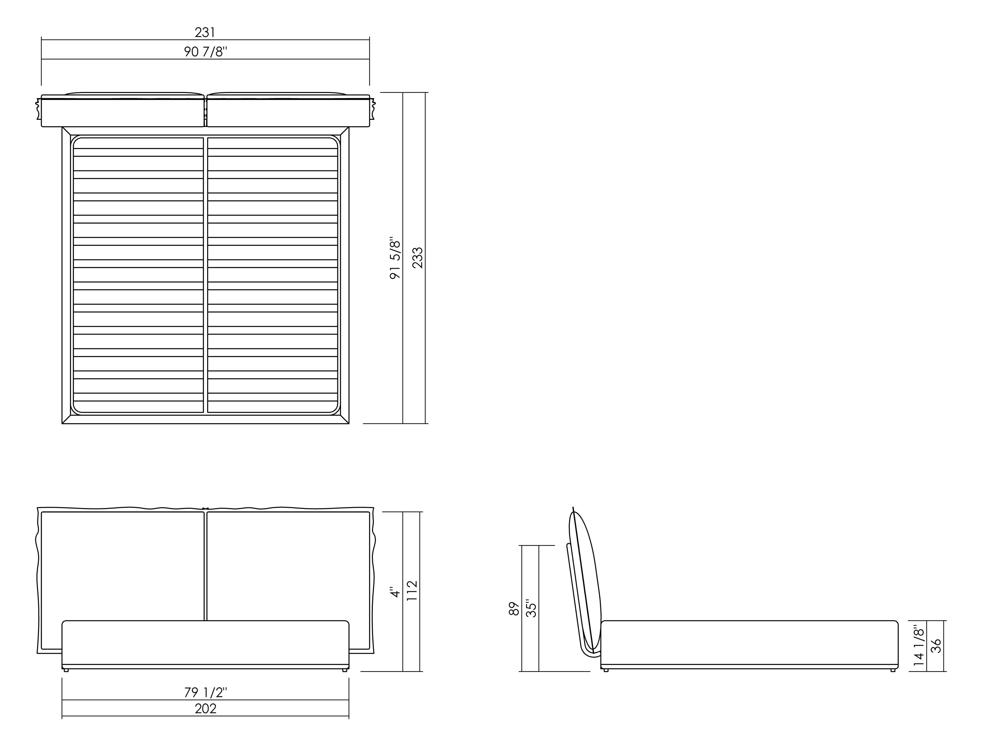 CAMA VITTORIA - COLCHÓN 193 X 203 CM