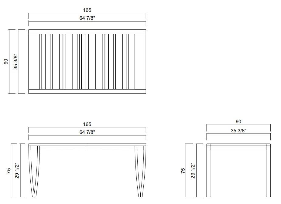 MESA COMEDOR 165X90 CM NORONHA