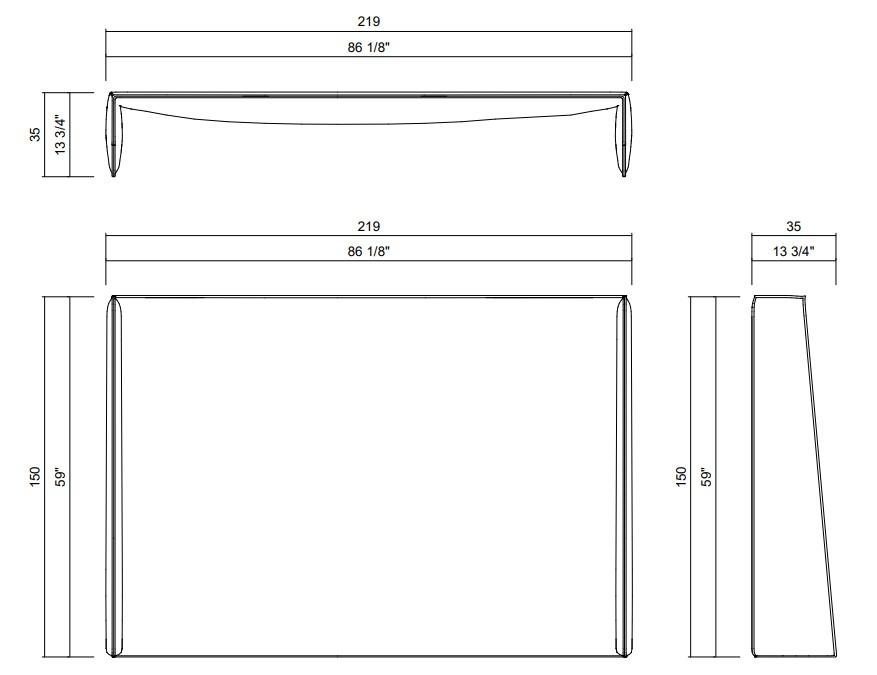 CABECERA PLUMON - COLCHÓN 178 X 198 CM