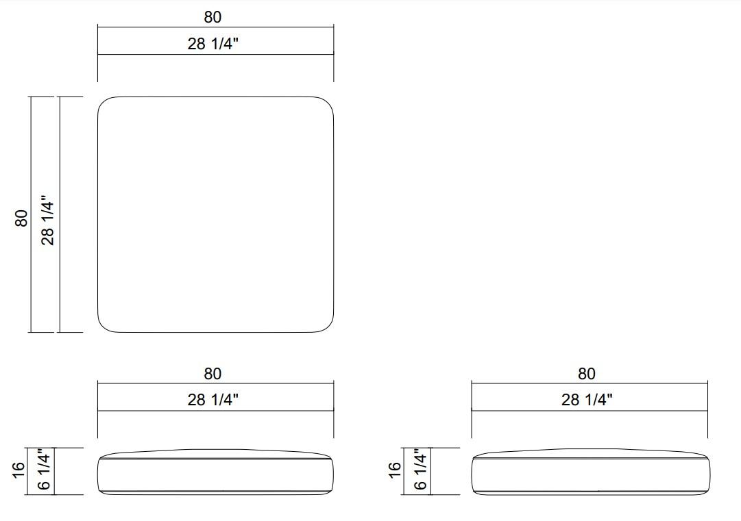 COJÍN 80X80 CM OÁSIS