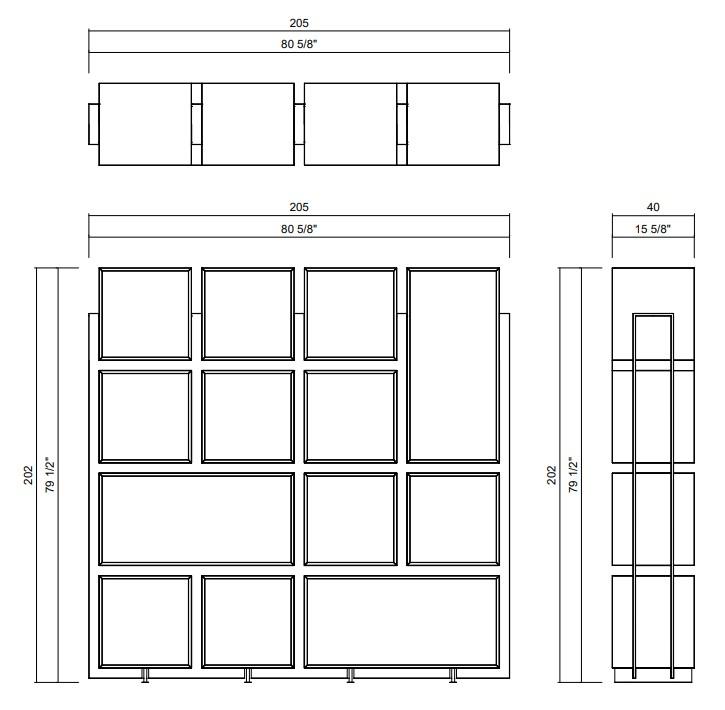 RUBIK BOOKCASE 4 X 3